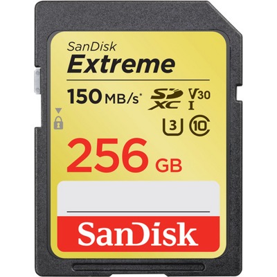 Карта памяти SanDisk 256GB Extreme UHS-I SDXC class10
